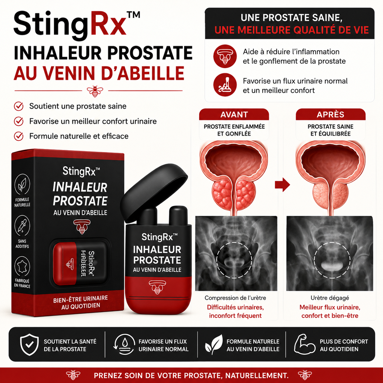 StingRx™ Inhaleur Prostate au Venin d’Abeille | Déclenchez une érection massive en 3 minutes chrono!