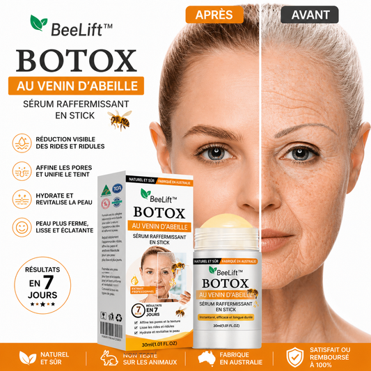 BeeLift™ Stick Sérum Ultra-Raffermissant au Venin d'Abeille | Efface les rides en 5 minutes!