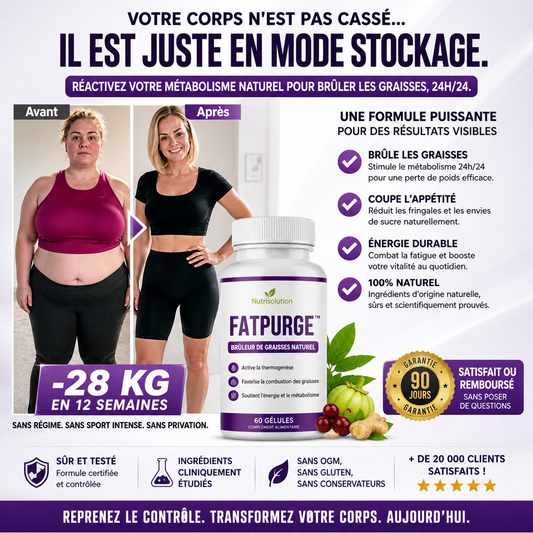 FatPurge™ Gouttes Détox au Chardon-Marie Concentré | Nettoyez votre foie et perdez 5 kg en 7 jours!