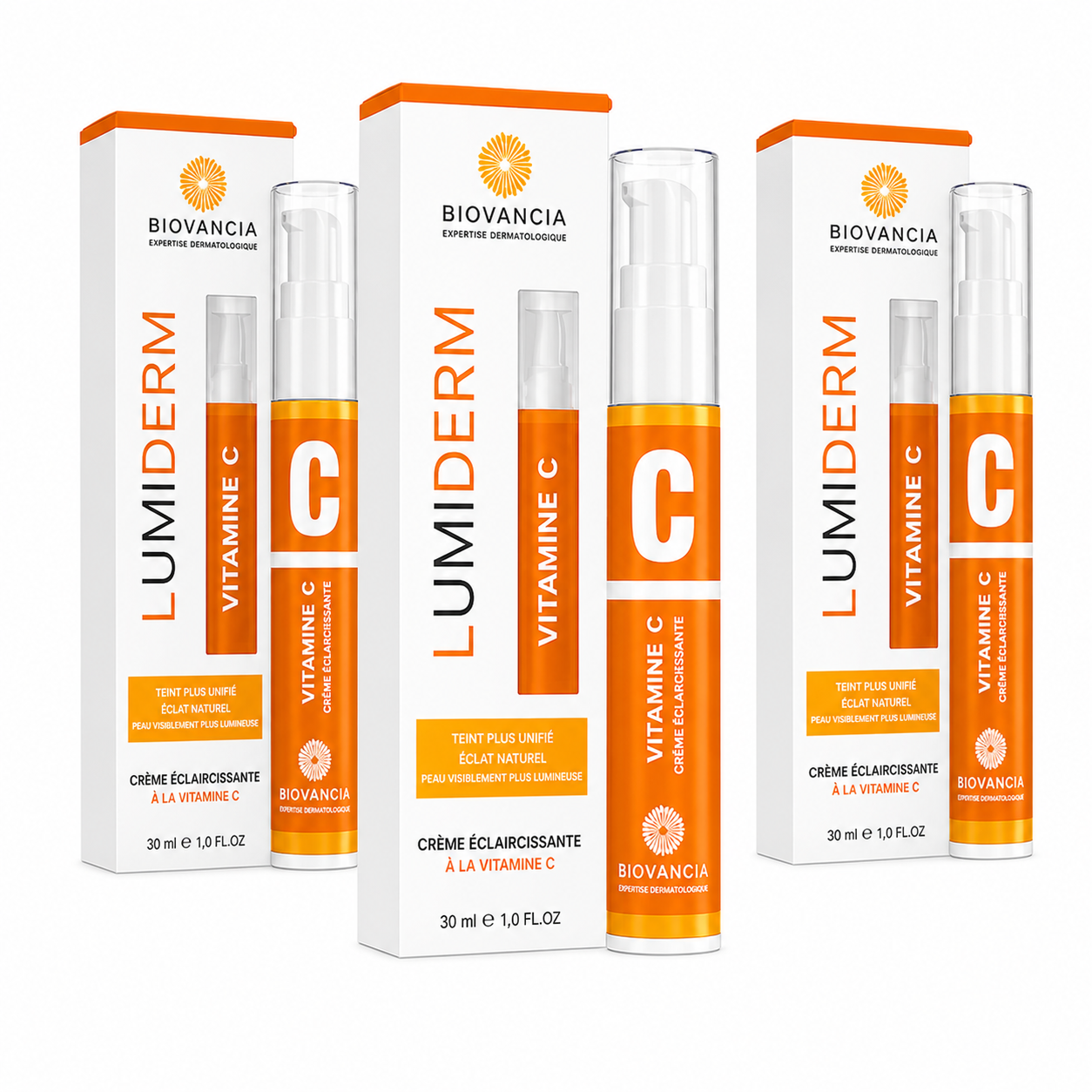 LumiDerm™ Crème Éclaircissante à la Vitamine C | Élimine les taches et illumine votre teint en 10 minutes!
