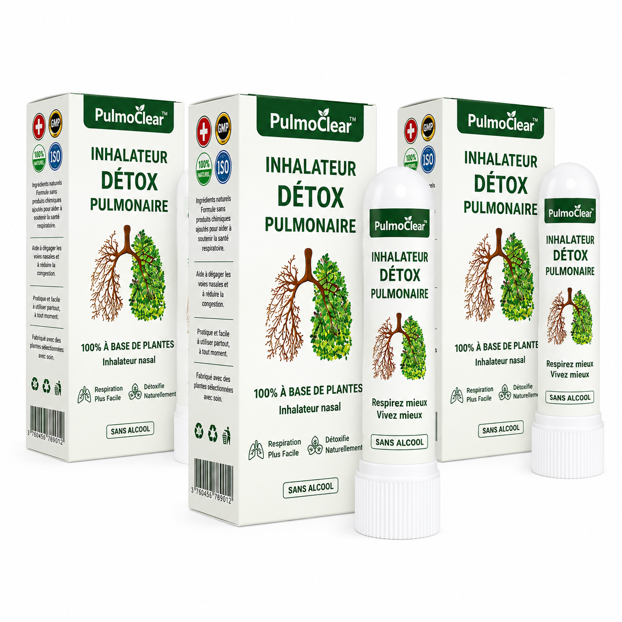 PulmoClear™ Inhalateur Détox Pulmonaire | Éliminez 97 % des toxines et respirez à pleins poumons en 15 minutes !