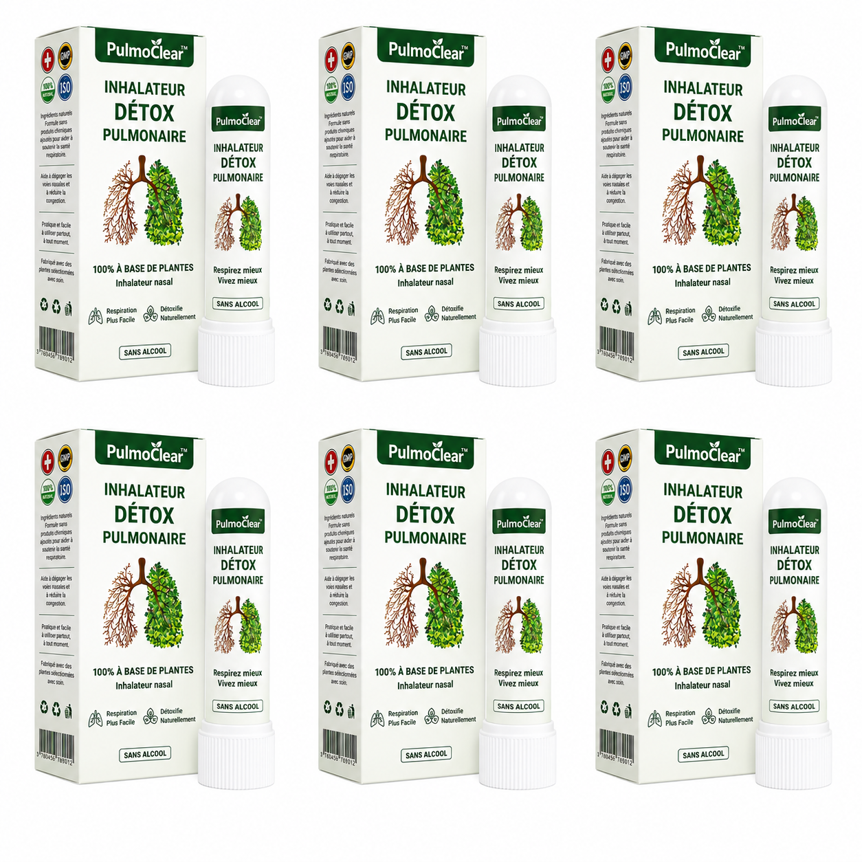 PulmoClear™ Inhalateur Détox Pulmonaire | Éliminez 97 % des toxines et respirez à pleins poumons en 15 minutes !