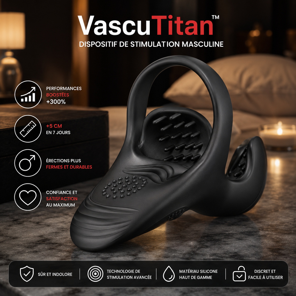VascuTitan™ Dispositif de Stimulation Masculine | Boostez vos performances de 300 % et gagnez 5 cm en 7 jours !