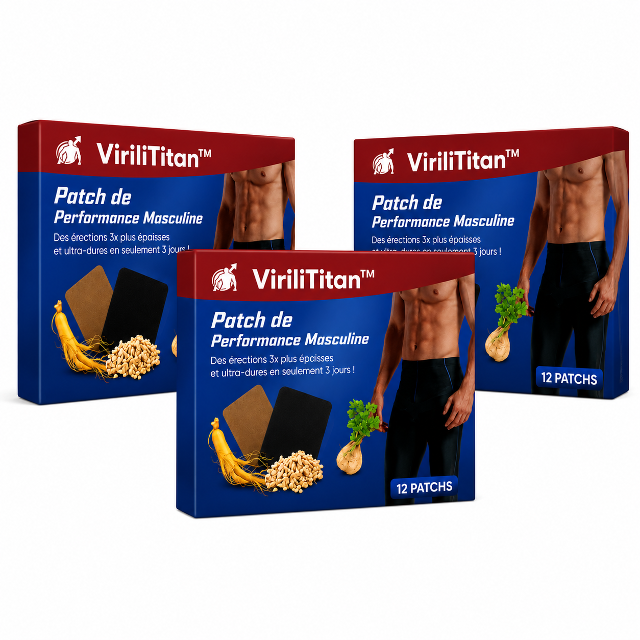 ViriliTitan™ Patch de Performance Masculine | Des érections 3x plus épaisses et ultra-dures en seulement 3 jours !
