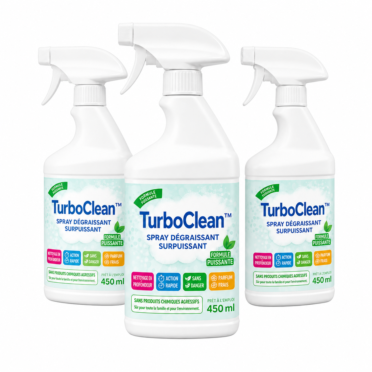 TurboClean™ Spray Dégraissant Surpuissant | Éliminez la graisse incrustée en 10 secondes, sans frotter !