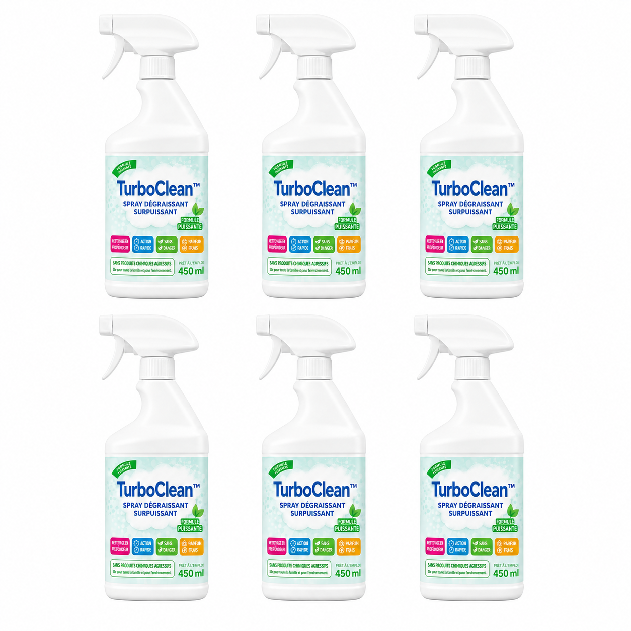 TurboClean™ Spray Dégraissant Surpuissant | Éliminez la graisse incrustée en 10 secondes, sans frotter !