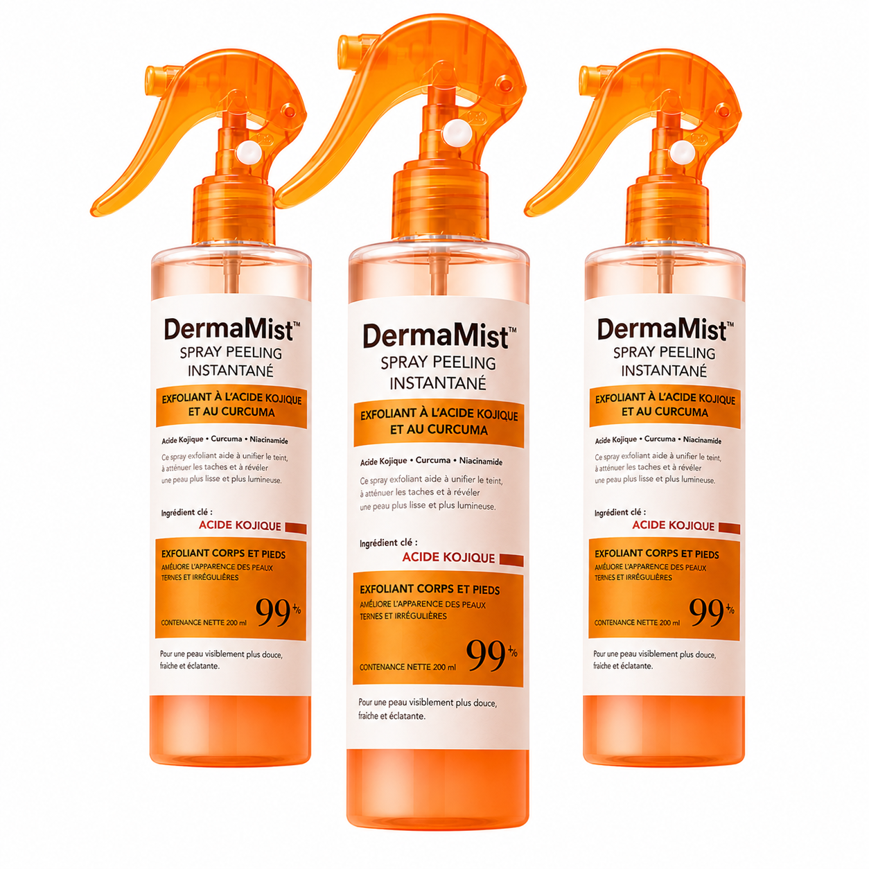 DermaMist™ Spray Peeling Instantané | Éliminez vos peaux mortes et impuretés en 30 secondes !
