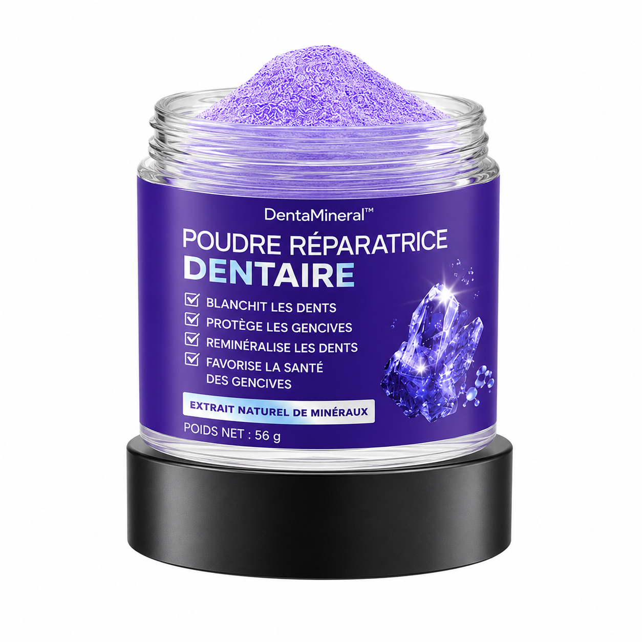 DentaMineral™ Poudre Réparatrice Dentaire | Réparez vos dents abîmées et supprimez la sensibilité dès 7 jours !