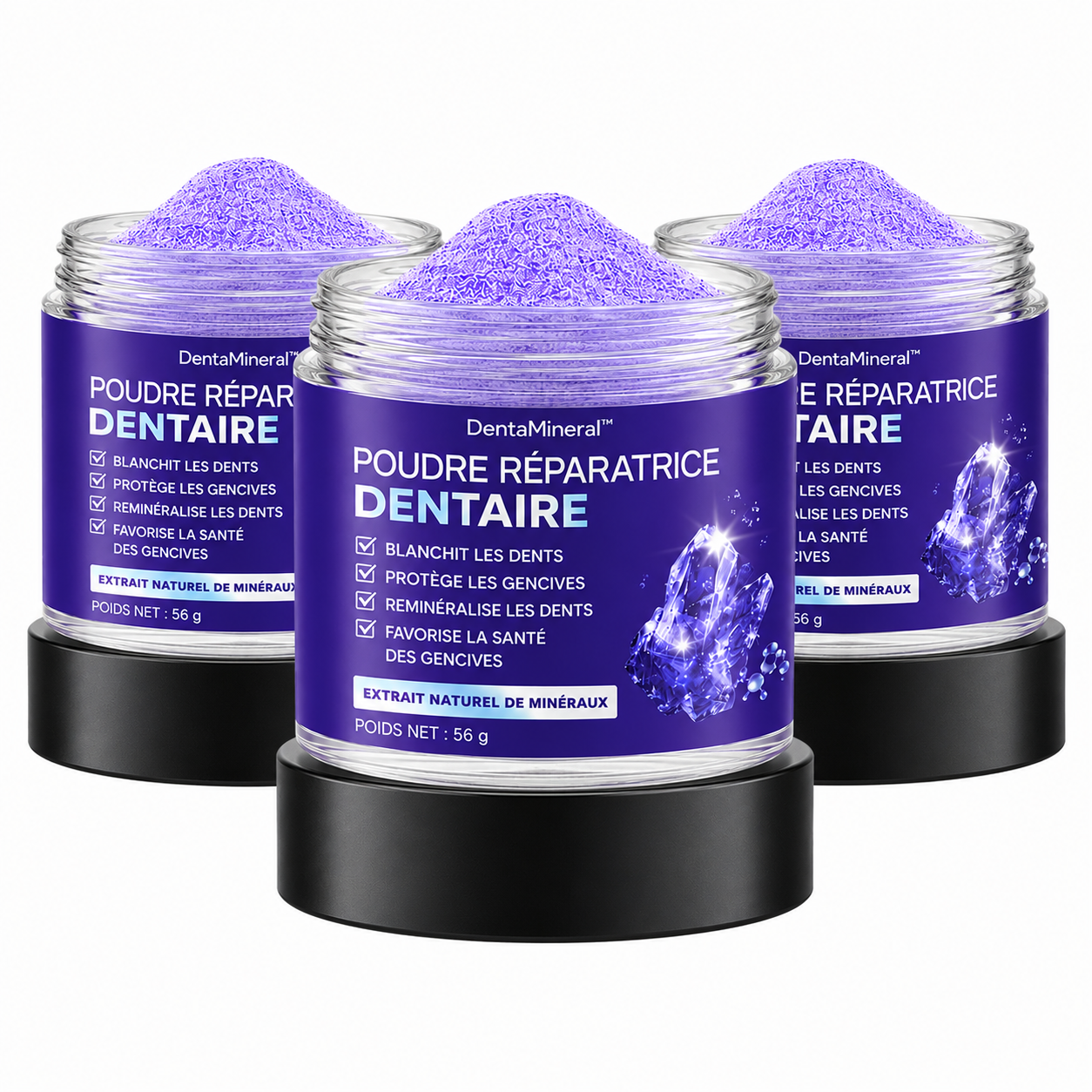 DentaMineral™ Poudre Réparatrice Dentaire | Réparez vos dents abîmées et supprimez la sensibilité dès 7 jours !