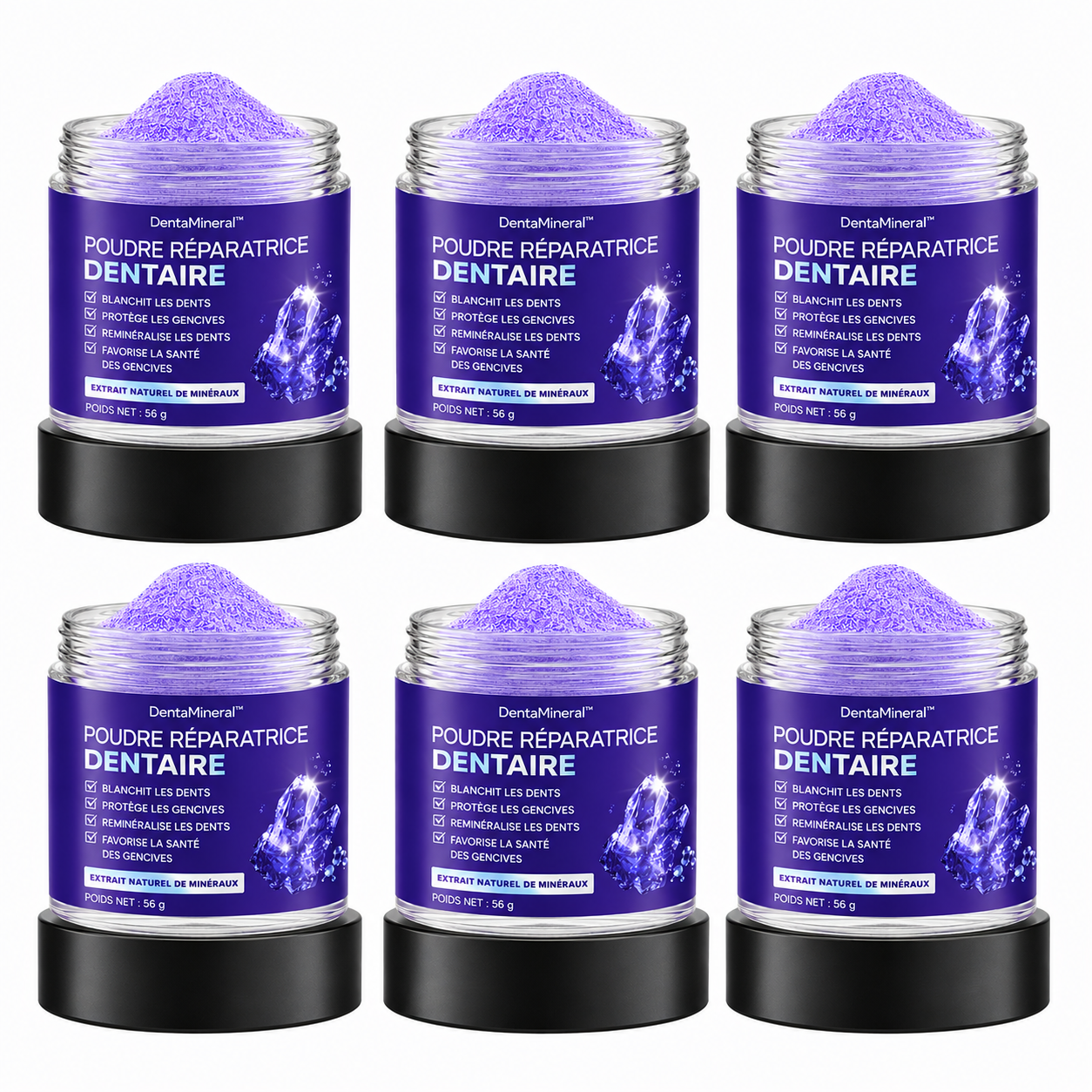 DentaMineral™ Poudre Réparatrice Dentaire | Réparez vos dents abîmées et supprimez la sensibilité dès 7 jours !