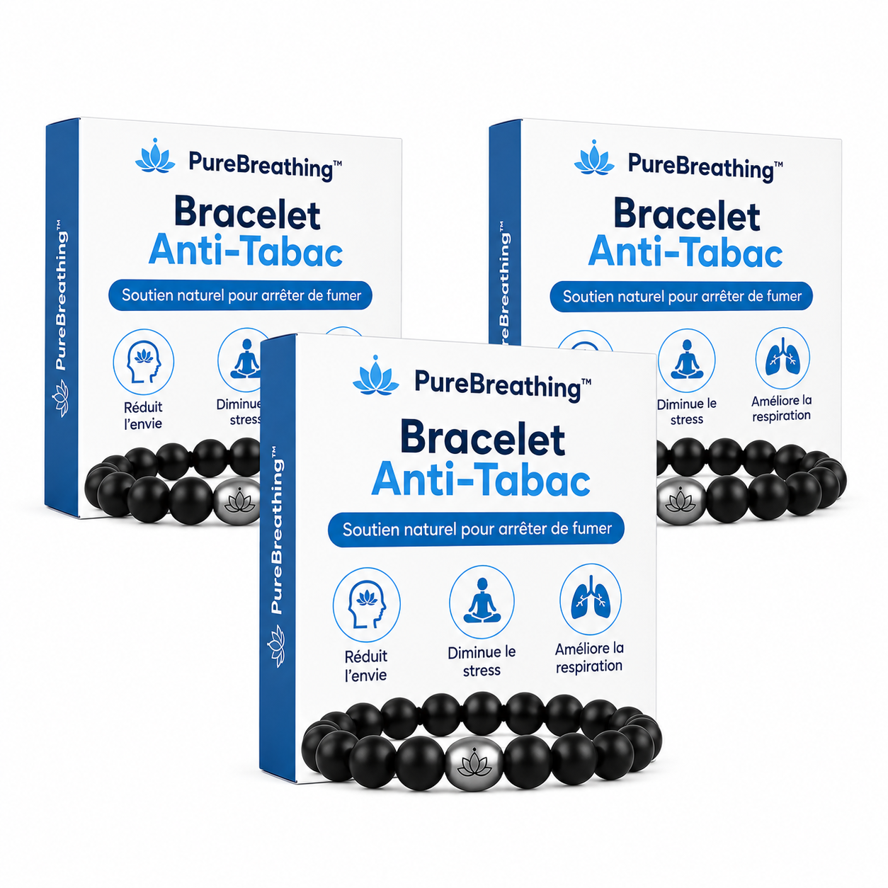 PureBreathing™ Bracelet Anti-Tabac | Éliminez vos envies de cigarette à 91 % en seulement 5 jours !