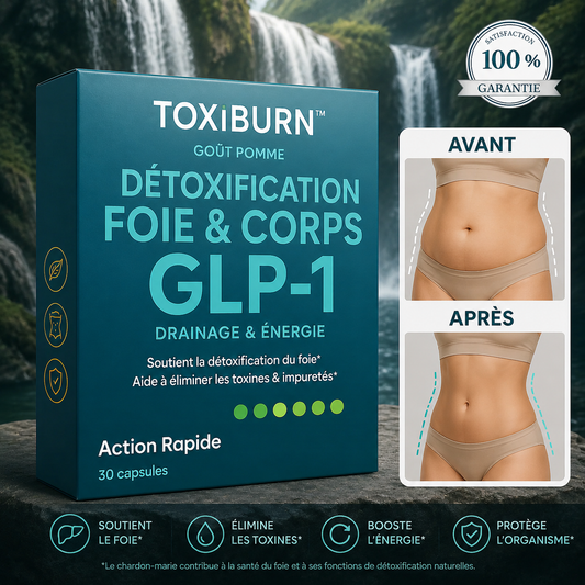ToxiBurn™ Perles Minceur GLP-1 Ultra-Concentrées | Élimine les toxines et fait perdre du poids en 10 minutes!