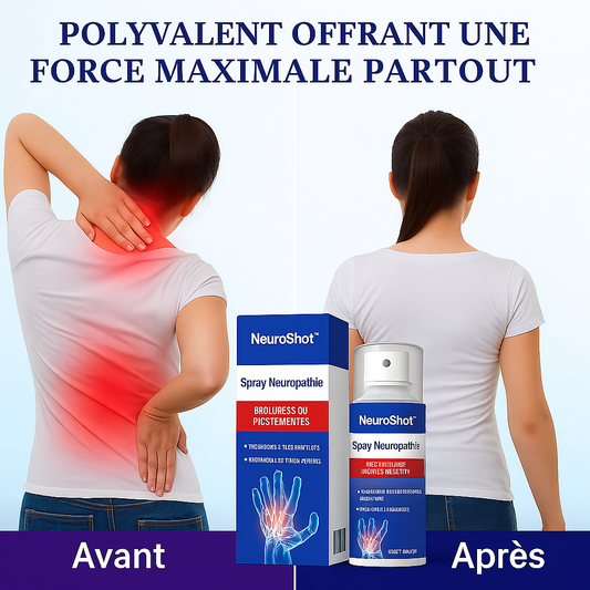 NeuroShot™ Spray Neuropathie | Stoppe les picotements et engourdissements dès la première application!