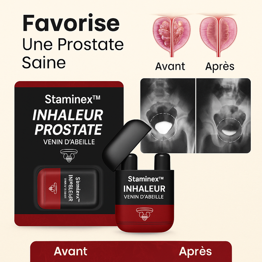 Staminex™ Inhaleur Prostate au Venin d’Abeille | Retrouvez une érection dure comme du béton en 3 minutes!