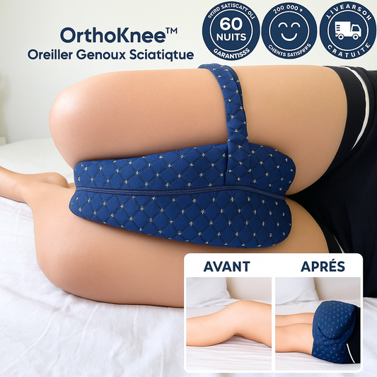 OrthoKnee™ Oreiller Genoux Sciatique | Éliminez vos douleurs lombaires en dormant!