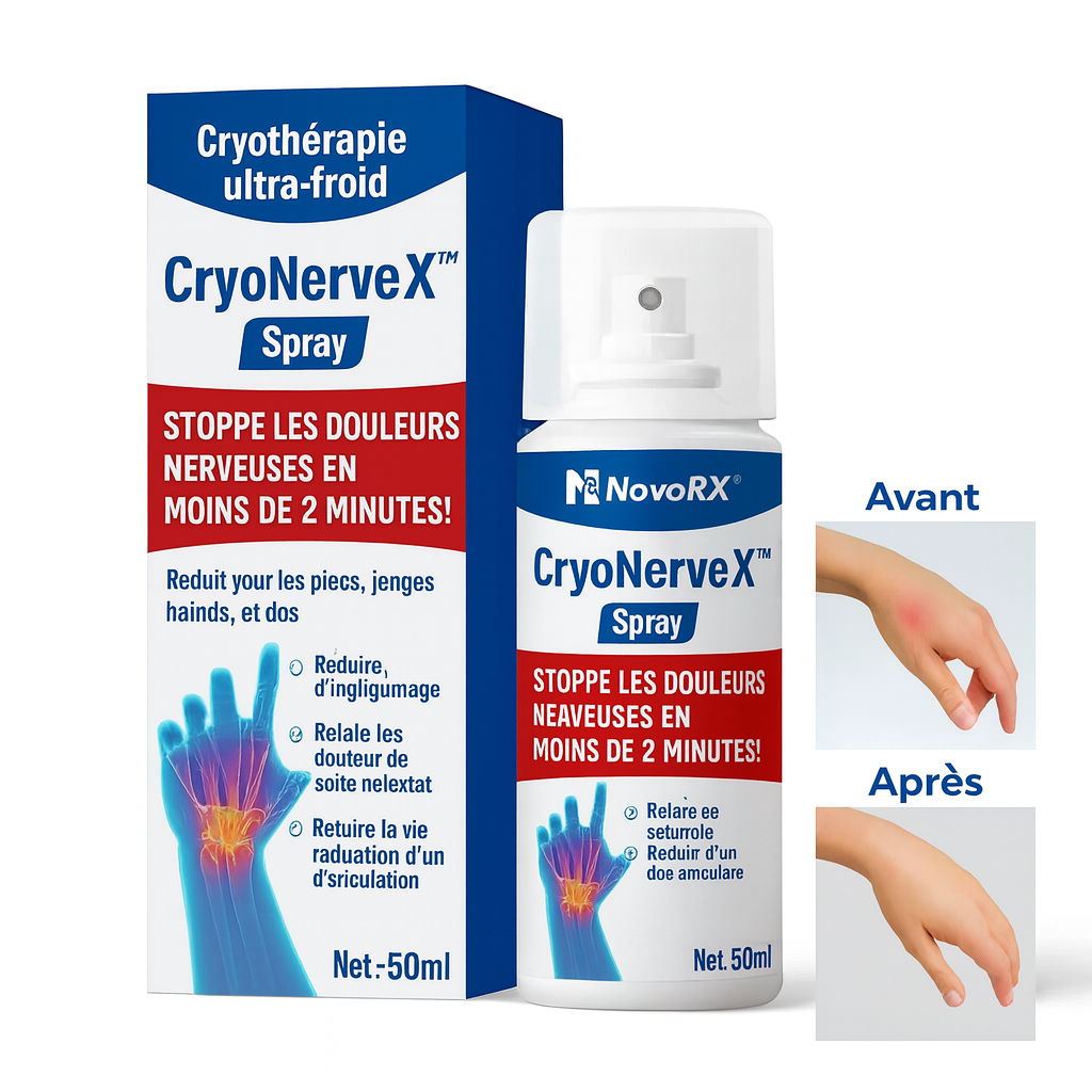CryoNerveX™ Spray Anti-Neuropathie Ultra-Froid | Stoppe les douleurs nerveuses en moins de 2 minutes!