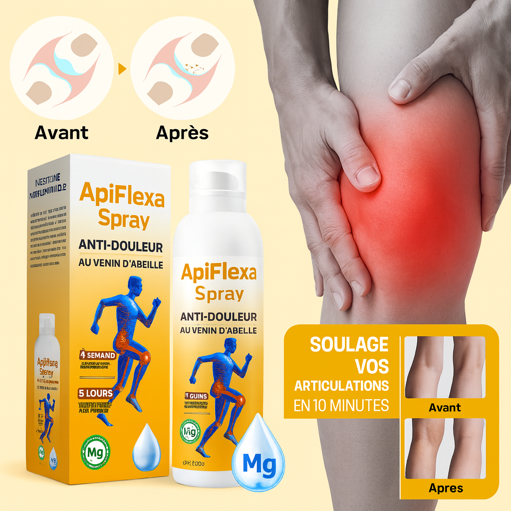ApiFlexa™ Spray Anti-Douleur au Venin d’Abeille | Soulage vos articulations en 10 minutes!
