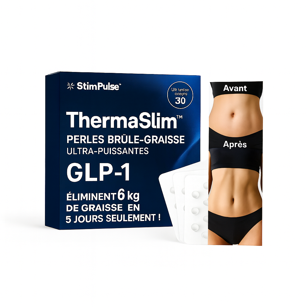 ThermaSlim™ Perles Brûle-Graisse Ultra-Puissantes GLP-1 | Éliminent 6 kg de graisse en 5 jours seulement!