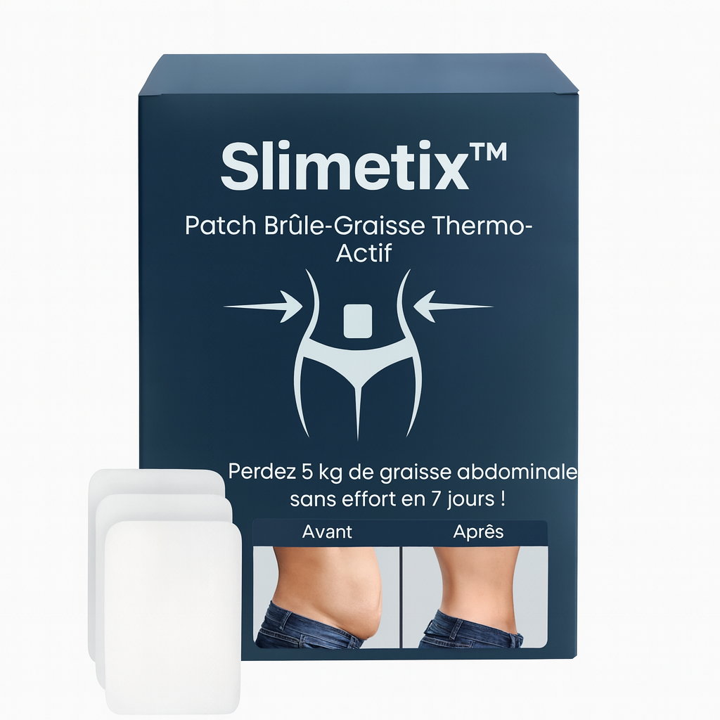 Slimetix™ Patch Brûle-Graisse Thermo-Actif | Perdez 5 kg de graisse abdominale sans effort en 7 jours!