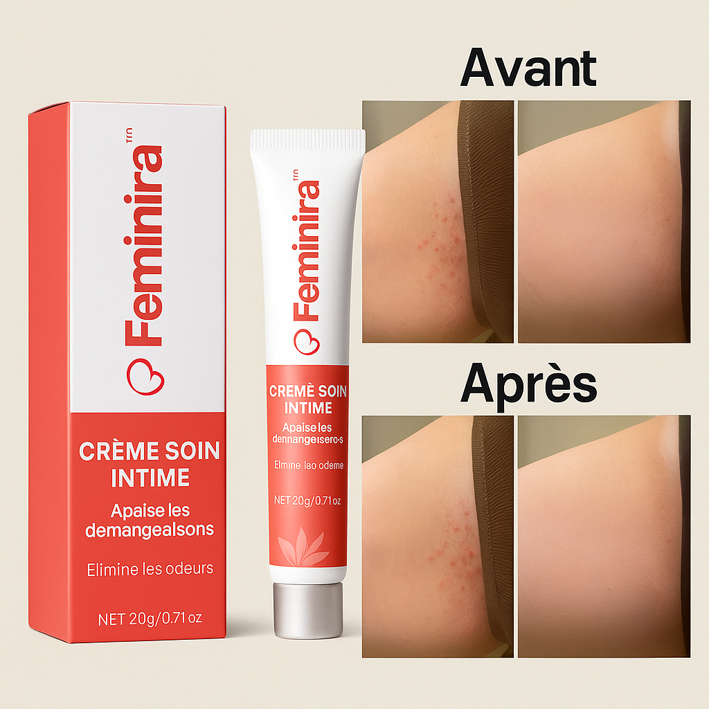 Feminira™ Crème Soin Intime | Soulage les démangeaisons et irritations jusqu’à 95 % – en seulement 72 heures!