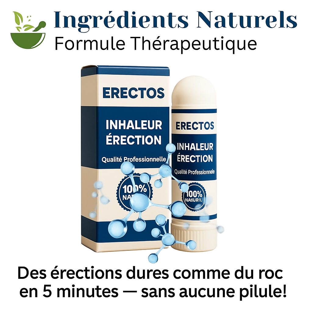 Erectos™ Inhaleur Booster Érectile | Des érections dures comme du roc en 5 minutes — sans aucune pilule!
