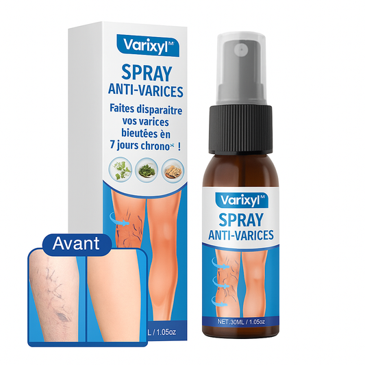 Varixyl™ Spray Anti-Varices | Faites disparaître vos varices bleutées en 7 jours chrono!