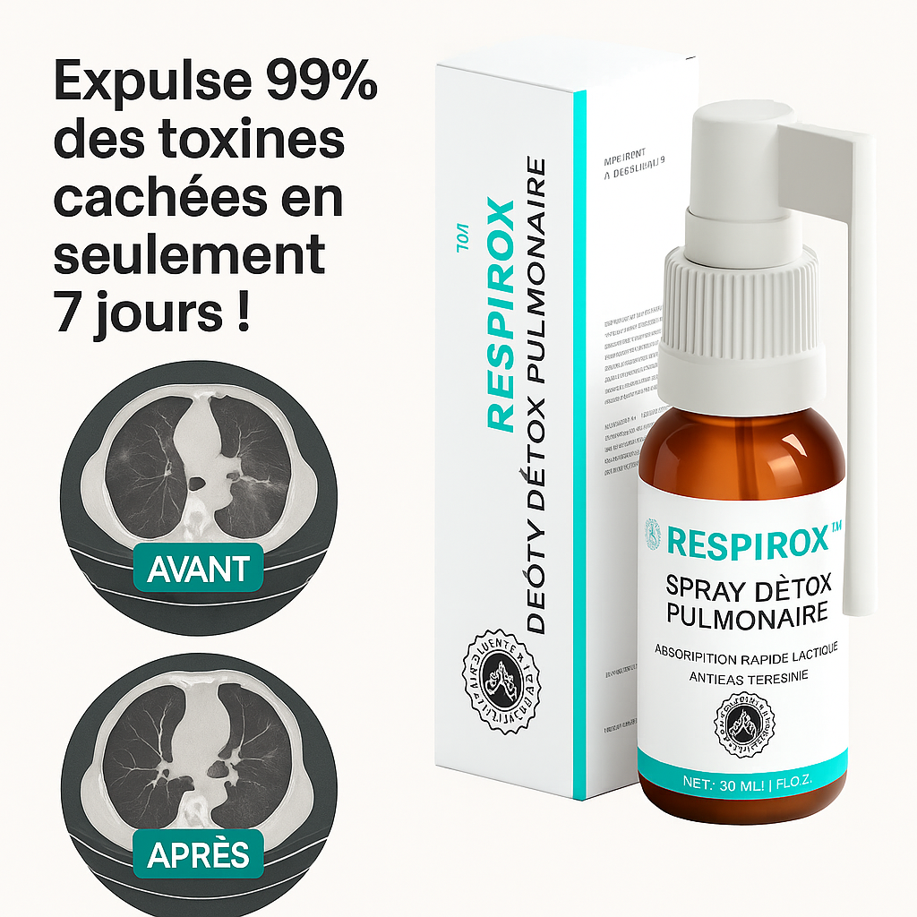 Respirox™ Spray Détox Pulmonaire | Expulse 99% des toxines cachées en seulement 7 jours!