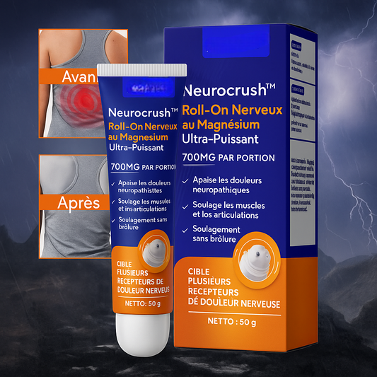 Neurocrush™ Roll-On Nerveux au Magnésium Ultra-Puissant | Éteignez la douleur comme on coupe un interrupteur, en 3 minutes!