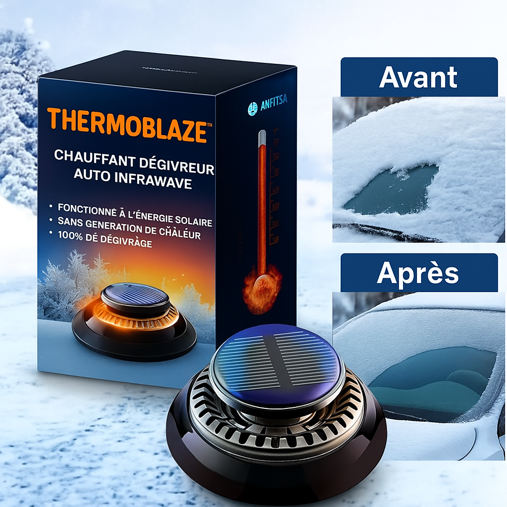 Thermoblaze™ Chauffant Dégivreur Auto Infrawave | Dégivrez & déneigez votre pare-brise en 10 secondes, sans sortir de la voiture!