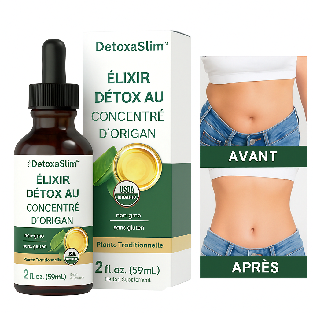 DetoxaSlim™ Élixir Détox au Concentré d’Origan | Perdez 3 kg de toxines en 48h et retrouvez un ventre plat !