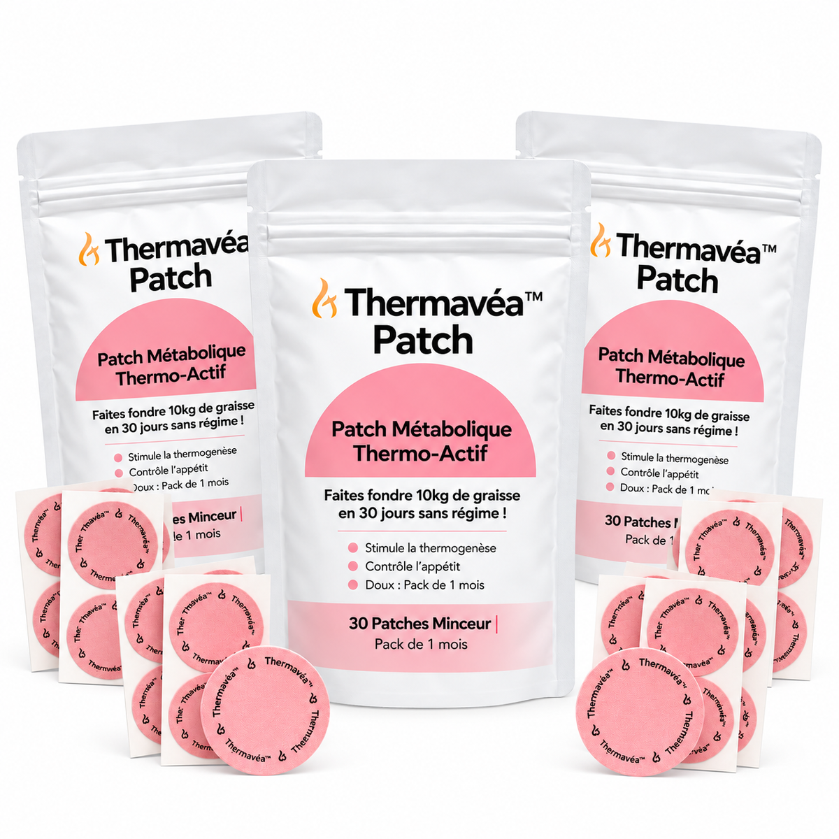 Thermavéa™ Patch Métabolique Thermo‑Actif | Faites fondre 10kg de graisse en 30 jours sans régime !