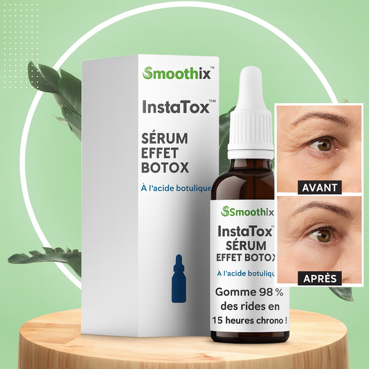 InstaTox™ Sérum Effet Botox à l’Acide Botulique | Gomme 98 % des rides en 15 heures chrono!
