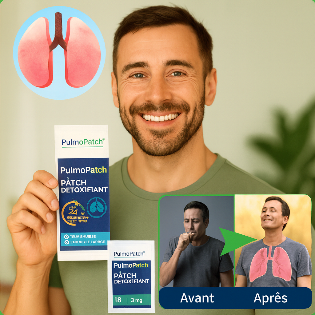 PulmoPatch™ Patch Détoxifiant | Libère vos poumons et facilite la respiration en 10 minutes!