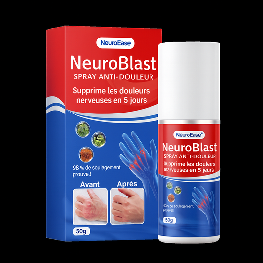 NeuroBlast™ Spray Anti-Douleur | Supprime les douleurs nerveuses en 5 jours – 93 % de soulagement prouvé!