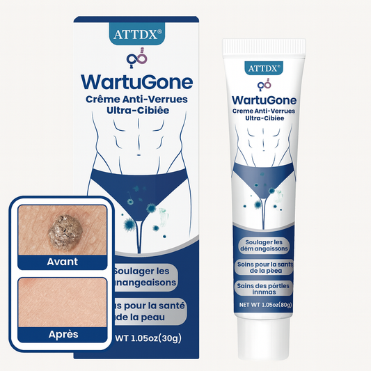 WartuGone™ Crème Anti-Verrues Ultra-Ciblée | Élimine cors, verrues et durillons en 5 jours chrono!