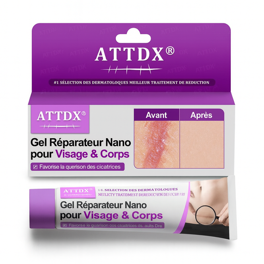 ScarNex™ Gel Réparateur Nano pour Visage & Corps | Estompe cicatrices et imperfections en 7 jours!