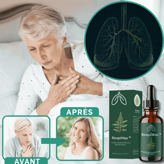 RespiMax™ Gouttes Pulmonaires au Pin de Sibérie | Évacuez 20 ans de mucus et de goudron en 48h chrono!
