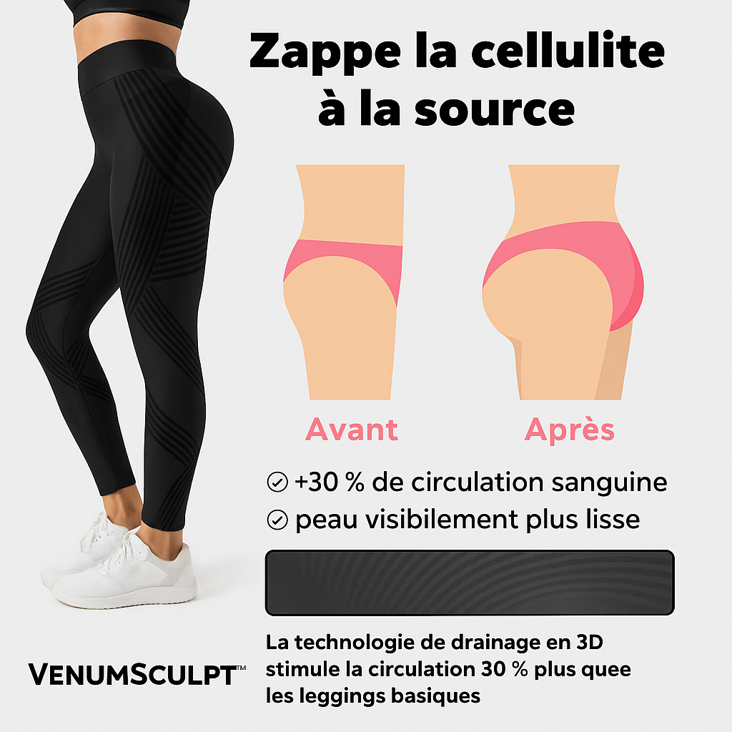 VenumSculpt™ Legging 3D Draining | Efface la cellulite en 3 jours!