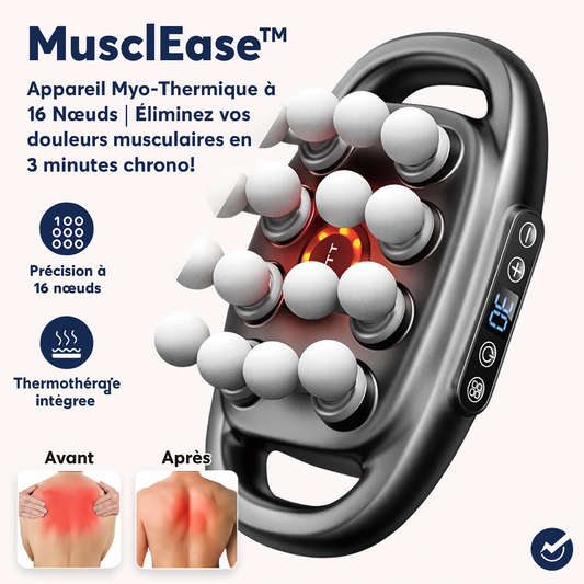 MusclEase™ Appareil Myo-Thermique à 16 Nœuds | Éliminez vos douleurs musculaires en 3 minutes chrono!
