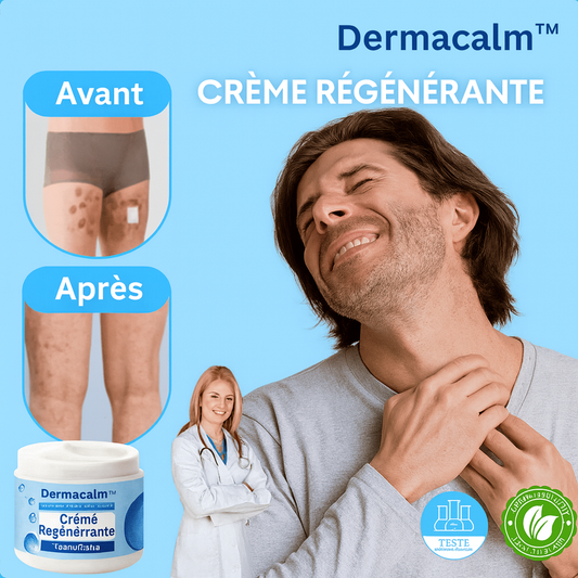 Dermacalm™ Crème Régénérante | Élimine l’eczéma, les rougeurs et tous les problèmes de peau dès la 1ʳᵉ application!