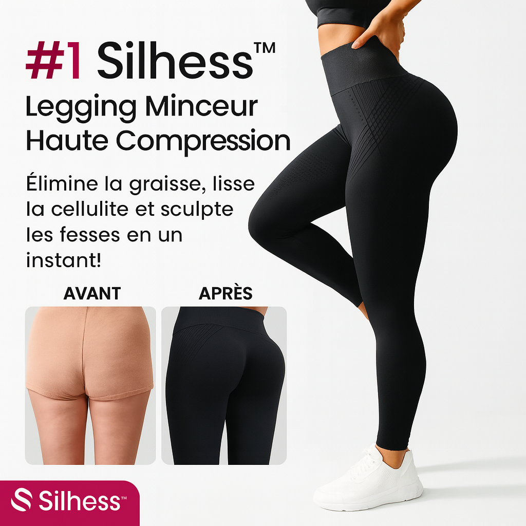 Silhess™ Legging Minceur Haute Compression | Élimine la graisse, lisse la cellulite et sculpte les fesses en un instant!