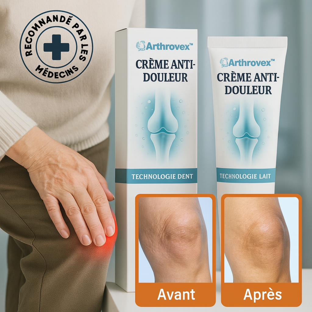 Arthrovex™ Crème Anti-Douleur | Éliminez la douleur du genou en 24h chrono!