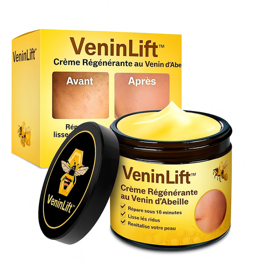 VeninLift™ Crème Régénérante au Venin d’Abeille | Répare, lisse et revitalise votre peau en 10 minutes!