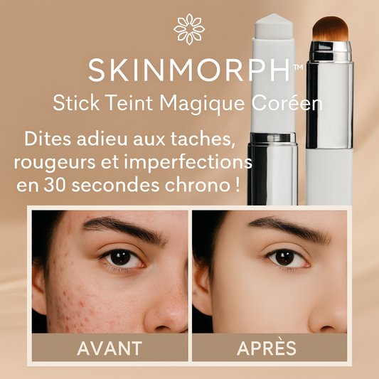 SkinMorph™ Stick Teint Magique Coréen | Dites adieu aux taches, rougeurs et imperfections en 30 secondes chrono!