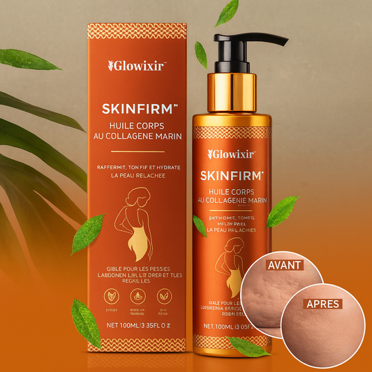 SkinFirm™ Huile Corps au Collagène Marin | Raffermit la peau de 98 % en 24h seulement!