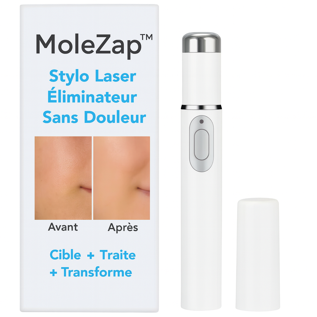 MoleZap™ Stylo Laser Éliminateur Sans Douleur | Efface les verrues et grains de beauté dès la 1ère utilisation!