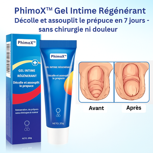 PhimoX™ Gel Intime Régénérant | Décolle et assouplit le prépuce en 7 jours – sans chirurgie ni douleur!