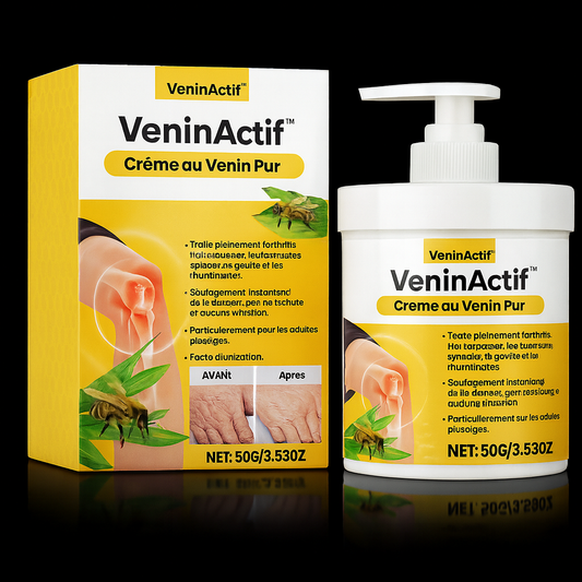 VeninActif™ Crème au Venin Pur | Fait disparaître douleurs et gonflements articulaires dès la 1ère application!