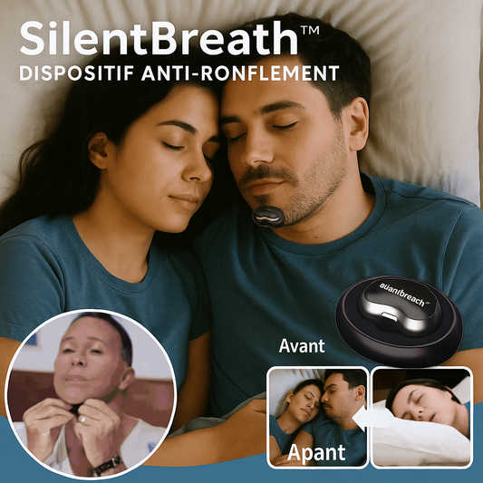 SilentBreath™ Dispositif Anti-Ronflement | Stoppe les ronflements en 30 secondes chrono!