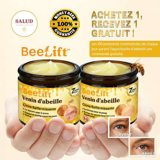 BeeLift™ Crème Raffermissante au Venin d’Abeille | Lisse les rides et retend la peau dès la 1ʳᵉ application!